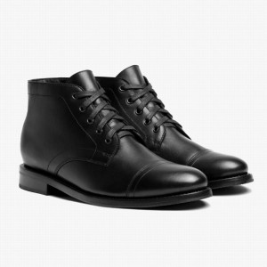 Thursday Boots Cadet Chukkastiefel Herren Schwarz | MDU645LD