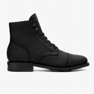 Thursday Boots Captain Schnürstiefel Damen Schwarz | EGK6212VM