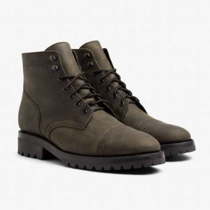 Thursday Boots Captain StormKing® Schnürstiefel Herren Dunkelolivgrün | KVE3248QQ