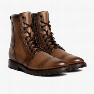 Thursday Boots Casa Moto Schnürstiefel Herren Braun | IYD4538BL