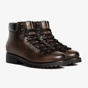 Thursday Boots Commander Schnürstiefel Herren Kaffee | ICA3560ZH