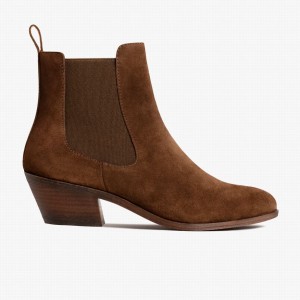 Thursday Boots Duchess Bootie Chelsea Stiefel Damen Schokolade | XLF5314BD