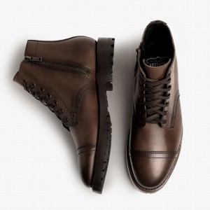 Thursday Boots Major Schnürstiefel Herren Schokolade | IXG4738MY