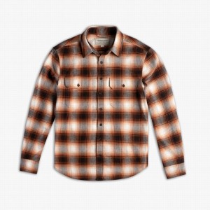 Thursday Boots Summit Flannel Hemd Herren Orange | OZX4971DX