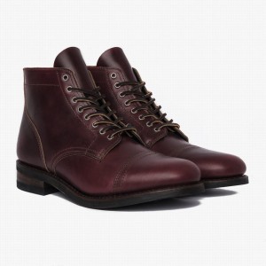 Thursday Boots Vanguard Schnürstiefel Herren Rot Braun | RFS982ST