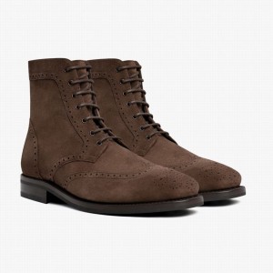 Thursday Boots Wingtip Schnürstiefel Herren Schokolade | PAF4292US