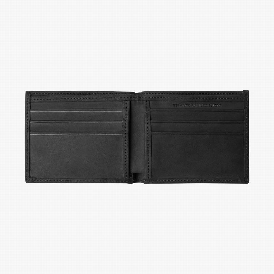 Thursday Boots Bifold Geldbörse Herren Schwarz | MPG4015EA