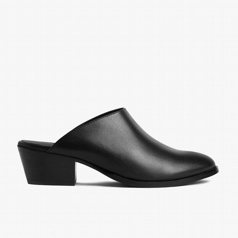 Thursday Boots Breeze Mules Damen Schwarz | NOG3675DO