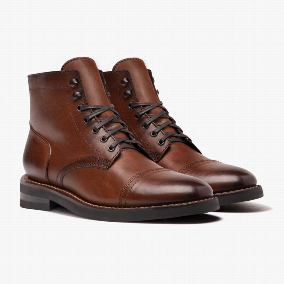 Thursday Boots Captain Schnürstiefel Herren Brandy | CXL843RG