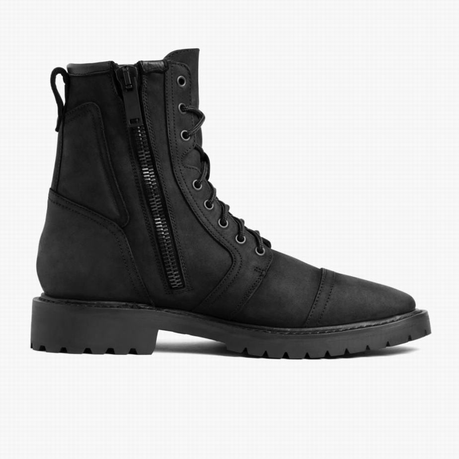 Thursday Boots Casa Moto Schnürstiefel Herren Schwarz | OTR4547ED