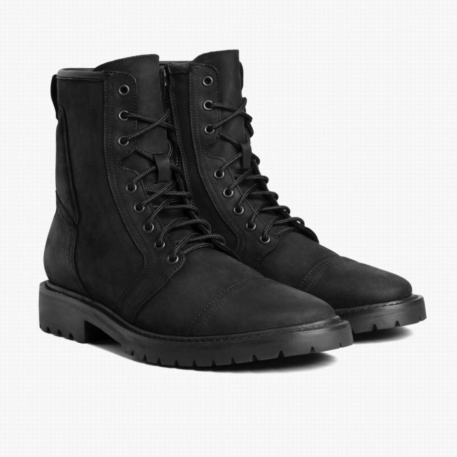 Thursday Boots Casa Moto Schnürstiefel Herren Schwarz | OTR4547ED