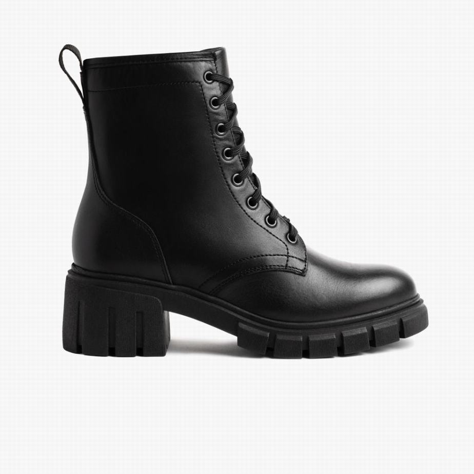 Thursday Boots Coda Schnürstiefel Damen Schwarz | JUH276HR