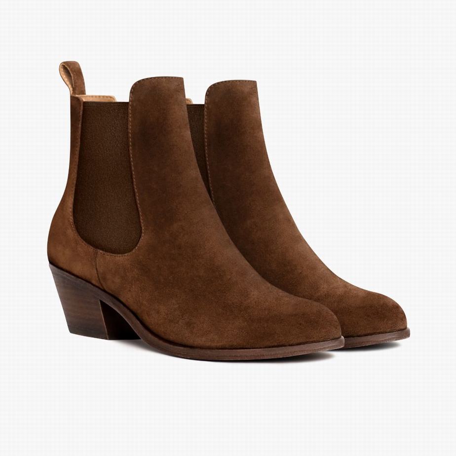 Thursday Boots Duchess Bootie Chelsea Stiefel Damen Schokolade | XLF5314BD