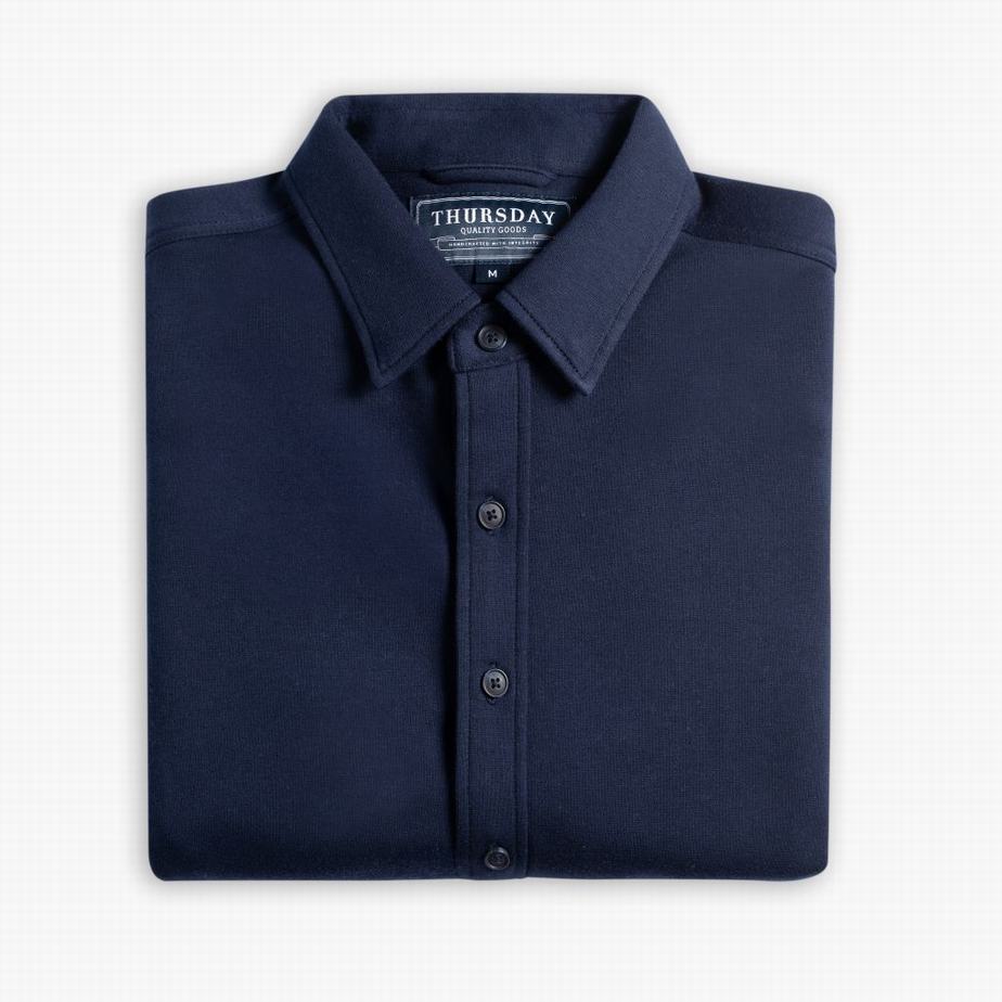 Thursday Boots Everyday Button-Down Hemd Herren Navy | GPB3166IE