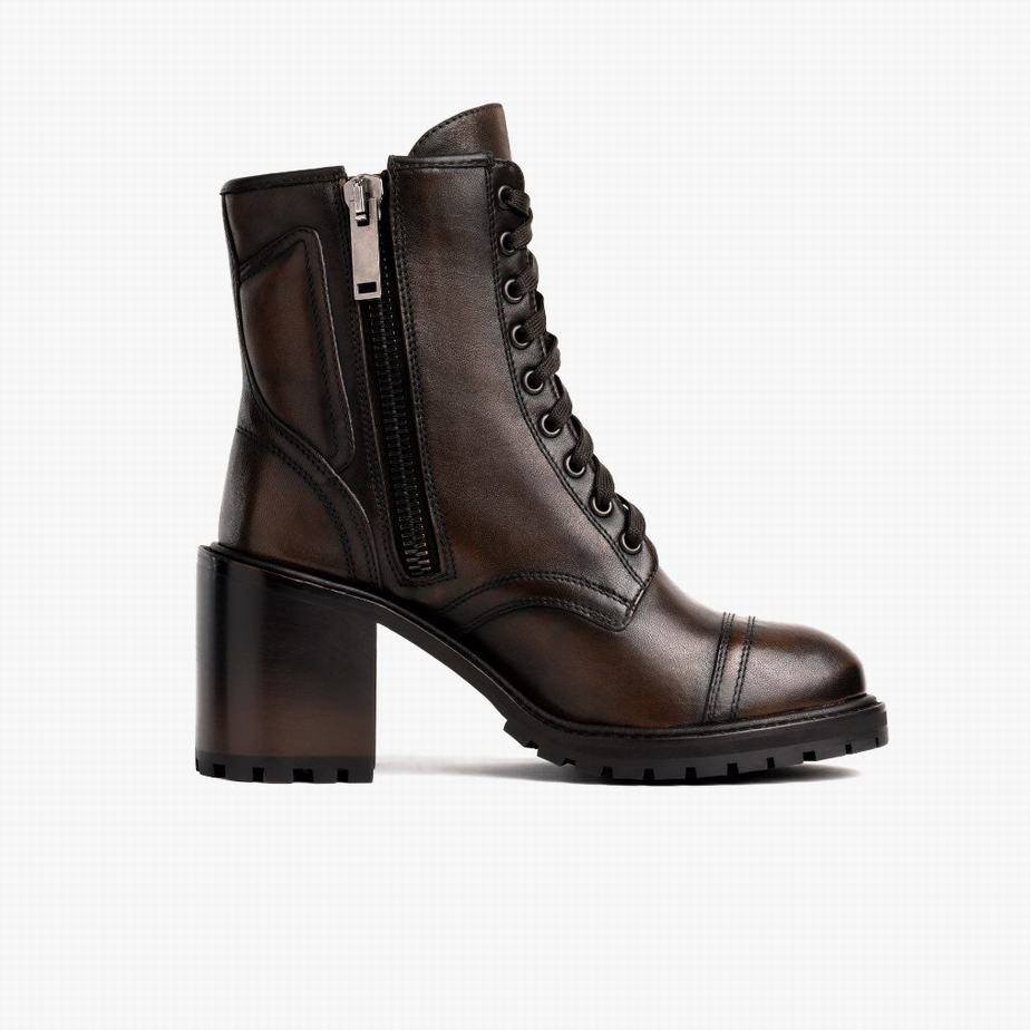 Thursday Boots Rebel Schnürstiefel Damen Schwarz Kaffee | HJG2935YV