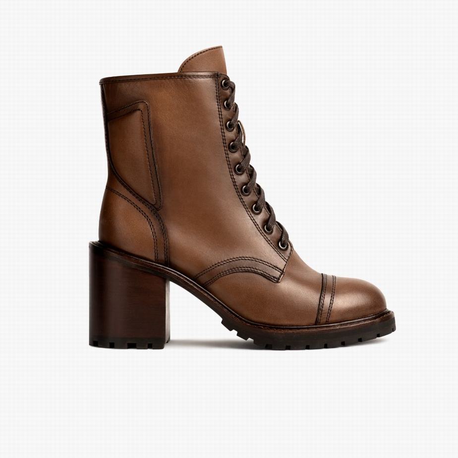 Thursday Boots Rebel Schnürstiefel Damen Braun | SGW819YF