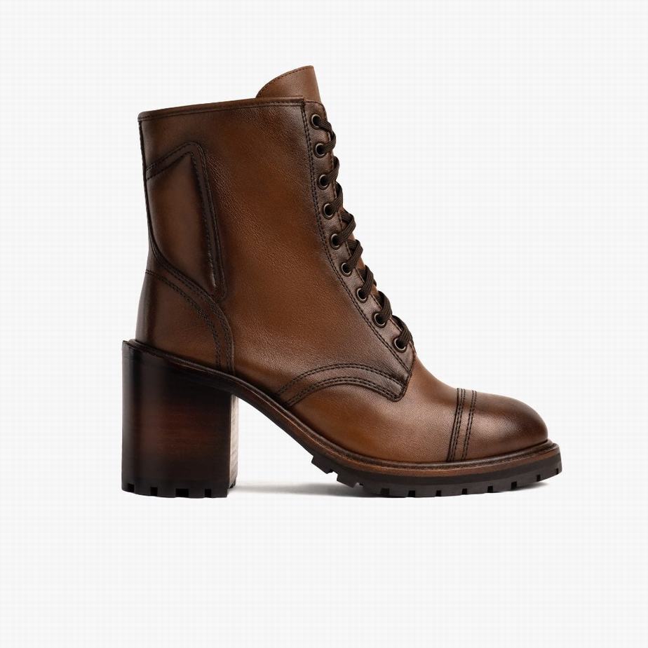 Thursday Boots Rebel Schnürstiefel Damen Walnut | YKY9532JB