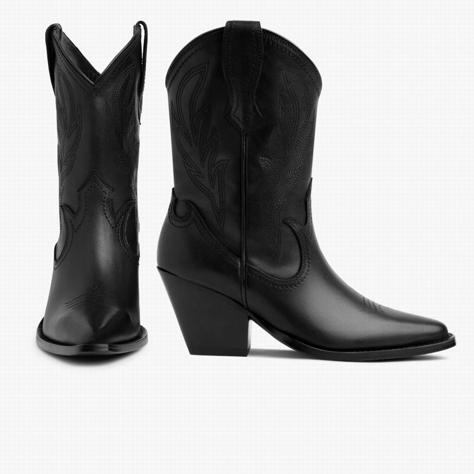 Thursday Boots Sierra Westernstiefel Damen Schwarz | CVB2343XR