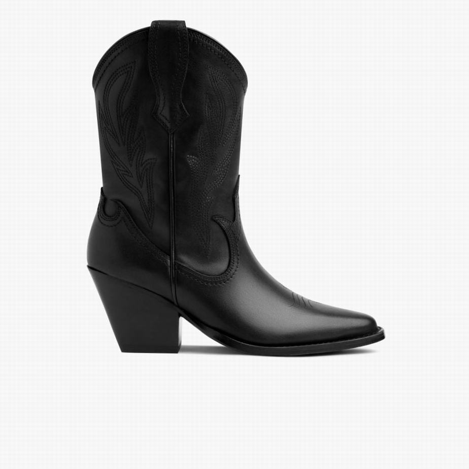 Thursday Boots Sierra Westernstiefel Damen Schwarz | CVB2343XR