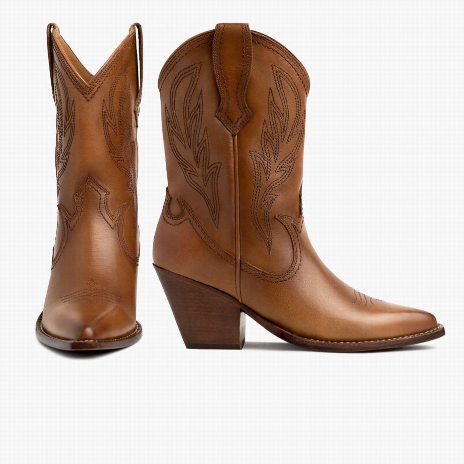 Thursday Boots Sierra Westernstiefel Damen Braun | GFN3374QA