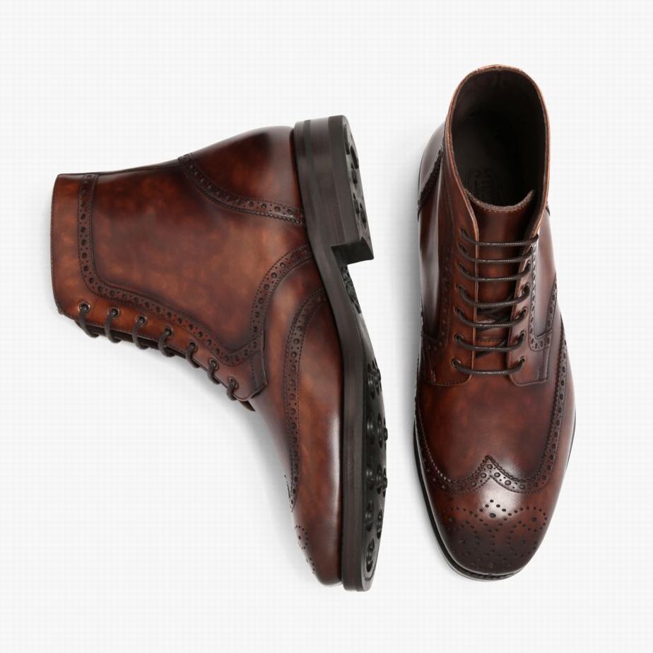 Thursday Boots Wingtip Schnürstiefel Herren Schokolade | ZSU5766QJ