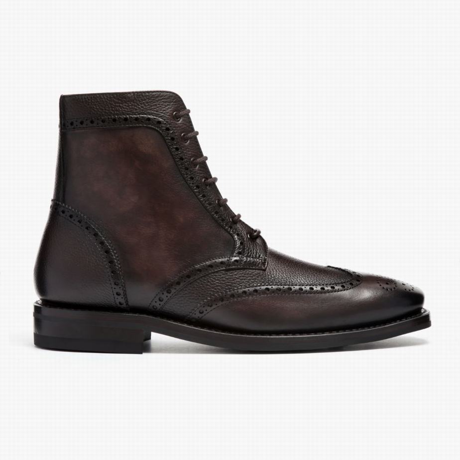 Thursday Boots Wingtip Schnürstiefel Herren Kaffee | GEE7494JY